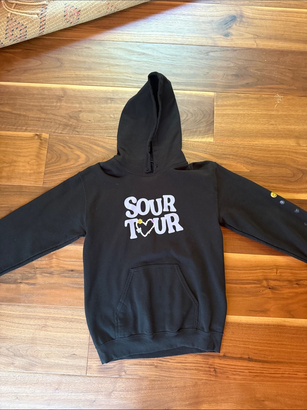 Black "Sour Tour" Graphic Hoodie - Unbranded